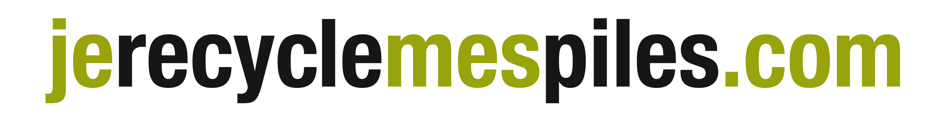 Je recycle mes piles
